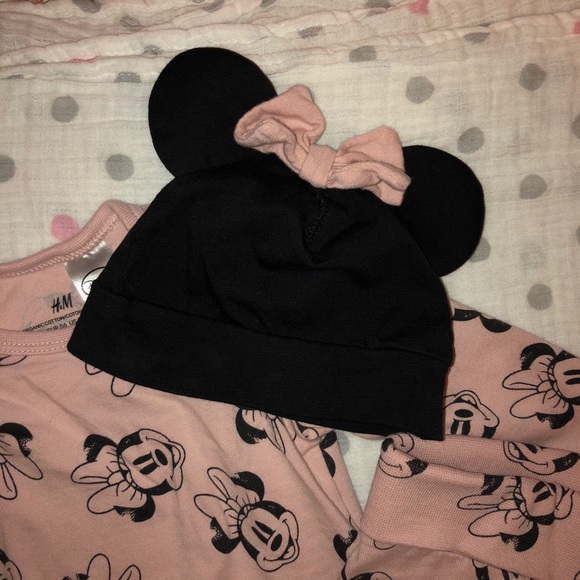EUC Minnie Mouse ears 3 piece set - Picture 4 of 5